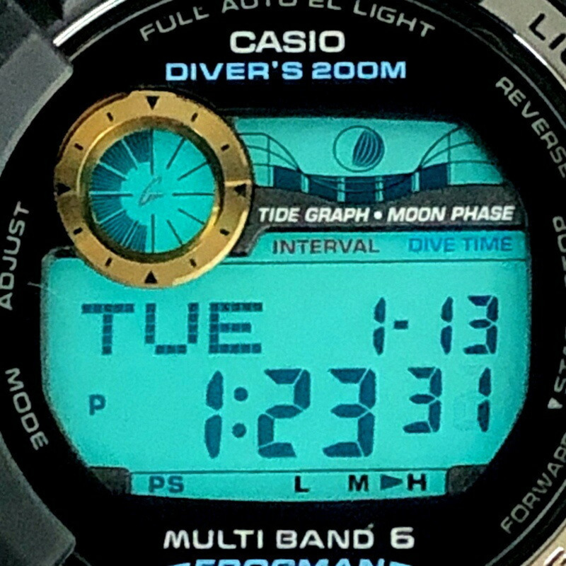 卡西歐 G-SHOCK FROGMAN GWF-1000G-1 電波太陽能手錶,黑金配色,2010 年 3 月發售,Mikunigaoka 店-8