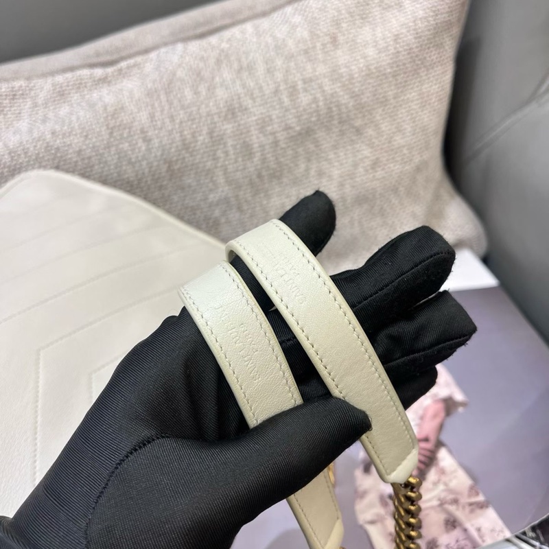 YSL聖羅蘭白金羊皮中號niki ,D扣-4