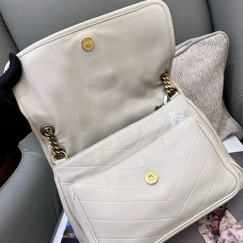 YSL聖羅蘭白金羊皮中號niki ,D扣-6