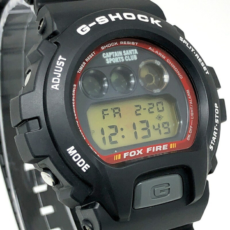 卡西歐 G-SHOCK DW-6900 聖誕老人隊長運動俱樂部 聖誕老人隊長 Aqua City 台場博物館開幕紀念合作款 Santa-kun EL 黑色限量版 1000 枚 2000 年 4 月在三國丘店發售-3