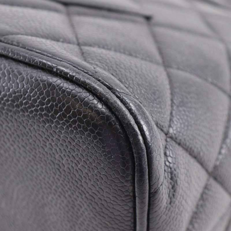 香奈兒復刻版手提包,Coco標誌,絎縫,A01804,魚子醬紋皮革,黑色,A5 Medallion手提包,女士-4