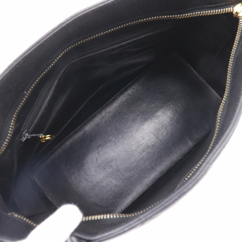 香奈兒復刻版手提包,Coco標誌,絎縫,A01804,魚子醬紋皮革,黑色,A5 Medallion手提包,女士-7