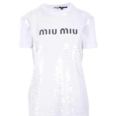 Miu Miu 女士 圓領T恤S碼
