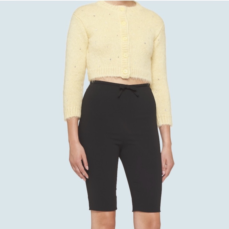 Miu Miu 女士 綴飾短款開衫IT-36 IT-38 IT-40碼-3