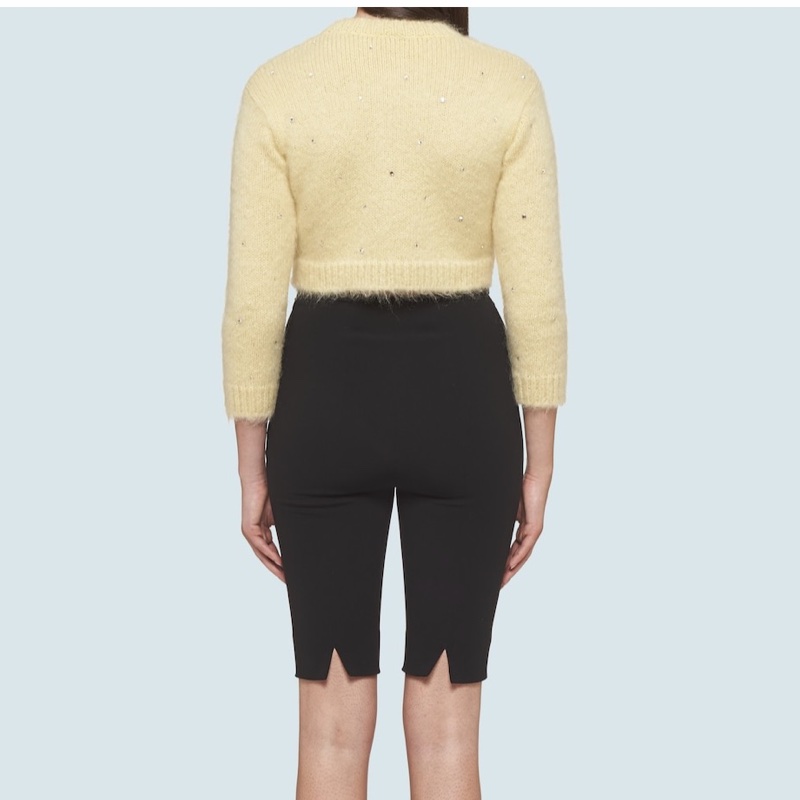 Miu Miu 女士 綴飾短款開衫IT-36 IT-38 IT-40碼-4