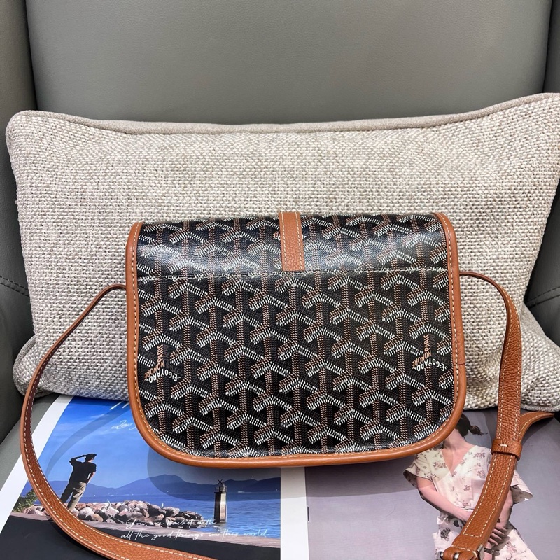 99新Goyard戈雅小號塗鴉帆布小號郵差包-1