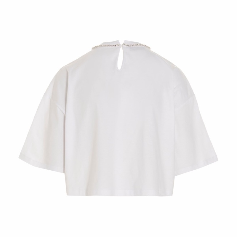 Miu Miu 女士 徽標短袖T恤XS M碼-2