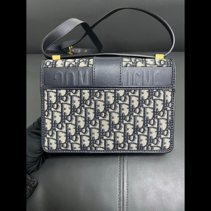 Dior Montaigne medium 
藍色老花 蒙田30中號-2