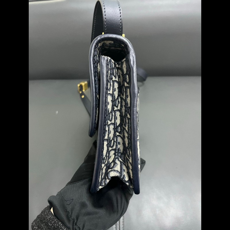 Dior Montaigne medium 
藍色老花 蒙田30中號-4