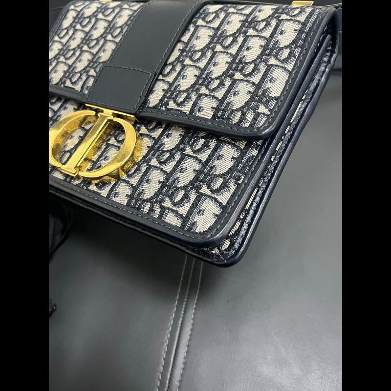 Dior Montaigne medium 
藍色老花 蒙田30中號-8
