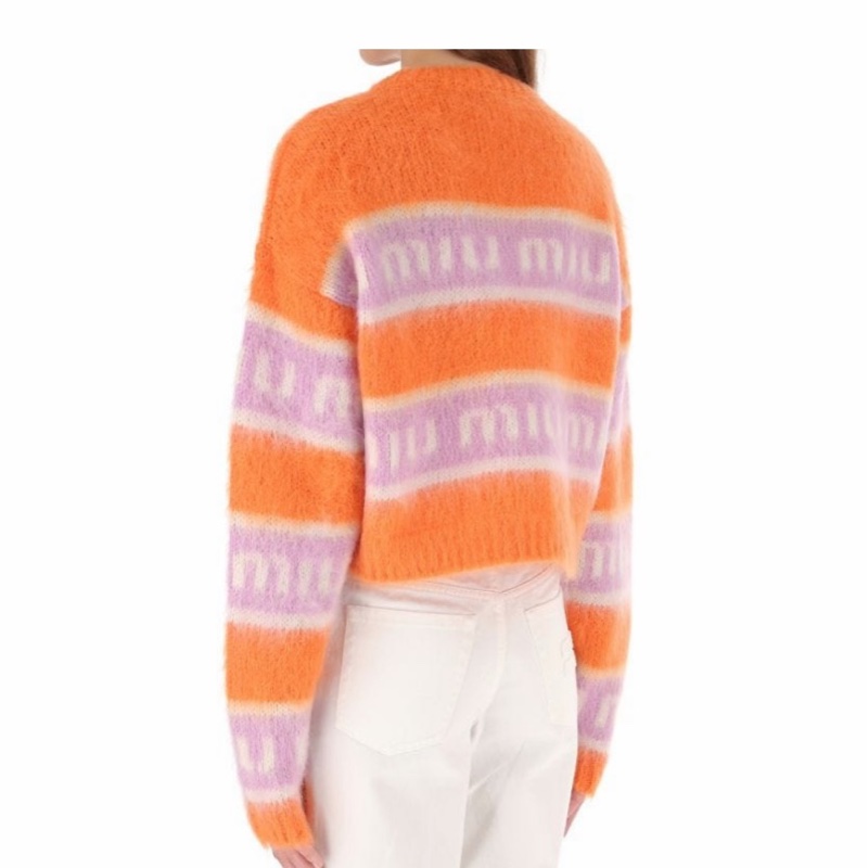 Miu Miu 女士 徽標針織毛衣IT-38碼-2