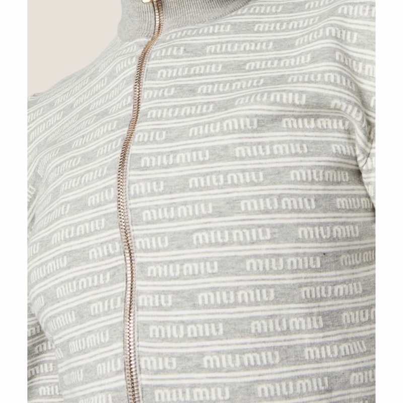 Miu Miu 女士 通體徽標針織衫IT-36 IT-38碼-1
