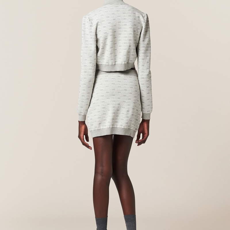 Miu Miu 女士 通體徽標針織衫IT-36 IT-38碼-3