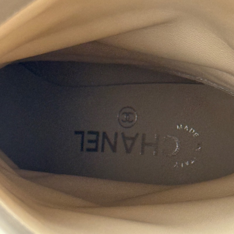 Chanel 拼接麂皮長靴-16