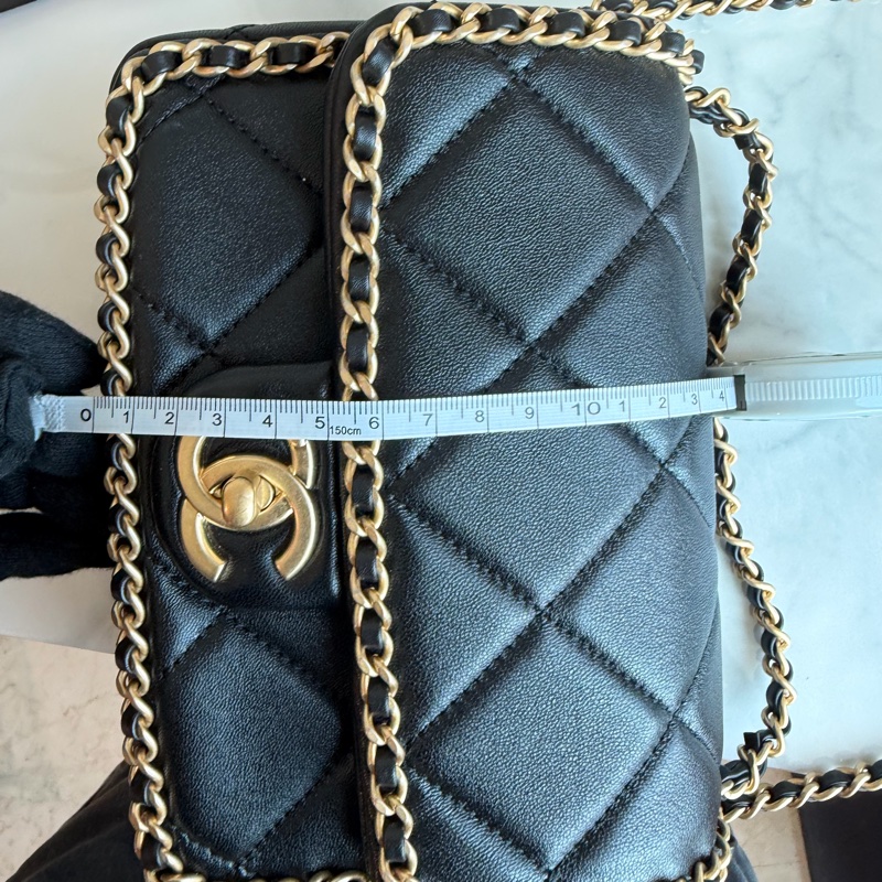 CHANEL 24K滾邊鏈條包 香奈兒晶片款🩷必買款-10