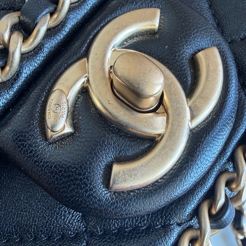 CHANEL 24K滾邊鏈條包 香奈兒晶片款🩷必買款-15