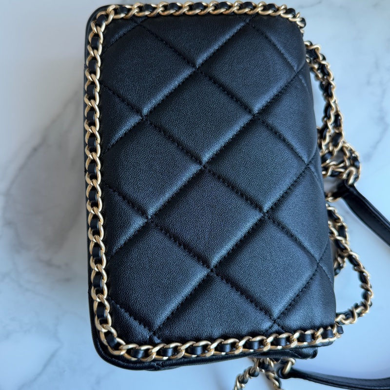 CHANEL 24K滾邊鏈條包 香奈兒晶片款🩷必買款-17