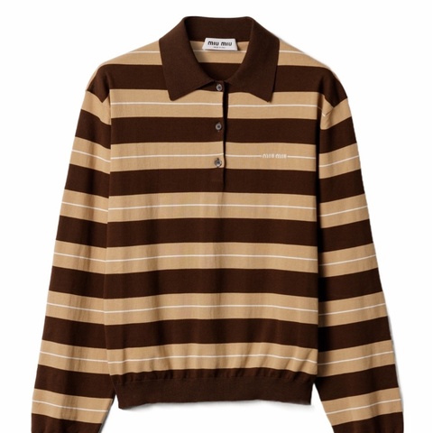 Miu Miu 女士 棉質Polo衫IT-36 IT-38 IT-40 IT-42 IT-44碼