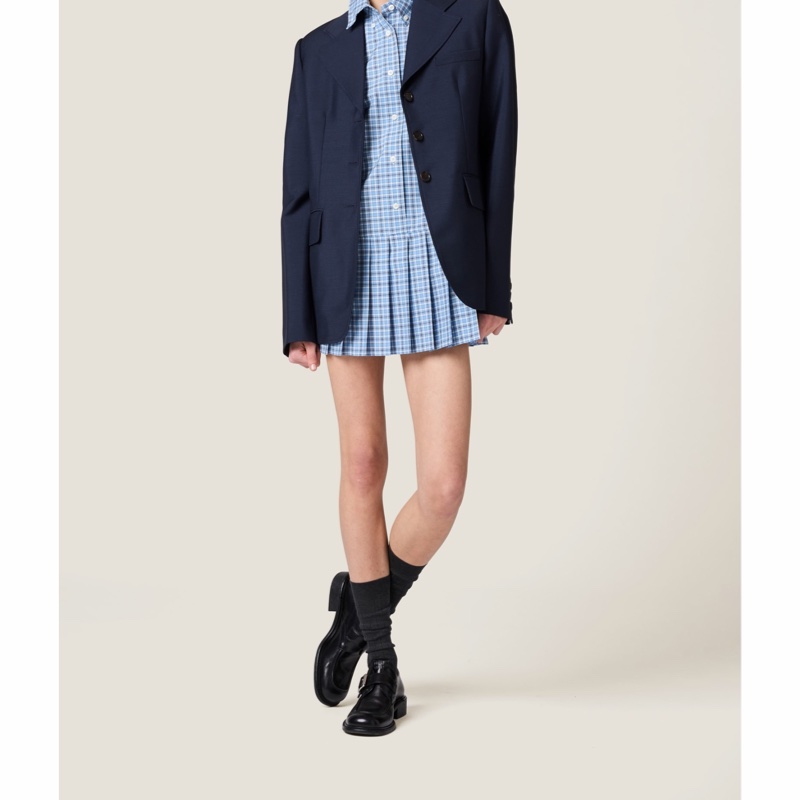 Miu Miu 女士 格紋連衣裙IT-36 IT-38 IT-40 IT-42 IT-46碼-5