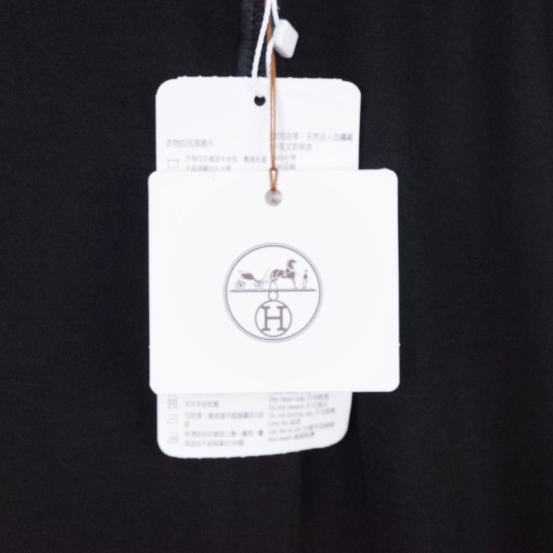 Hermès愛馬仕 男版 Fit 黑色 羊毛短袖 T 恤-1