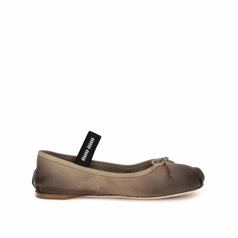 Miu Miu 女士 圓頭芭蕾舞鞋36 36.5 37 37.5 38 38.5 39 40碼-1