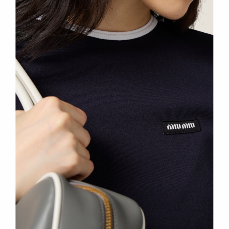 Miu Miu 女士 技術針織圓領毛衣IT-36 IT-38 IT-40 IT-42碼-1