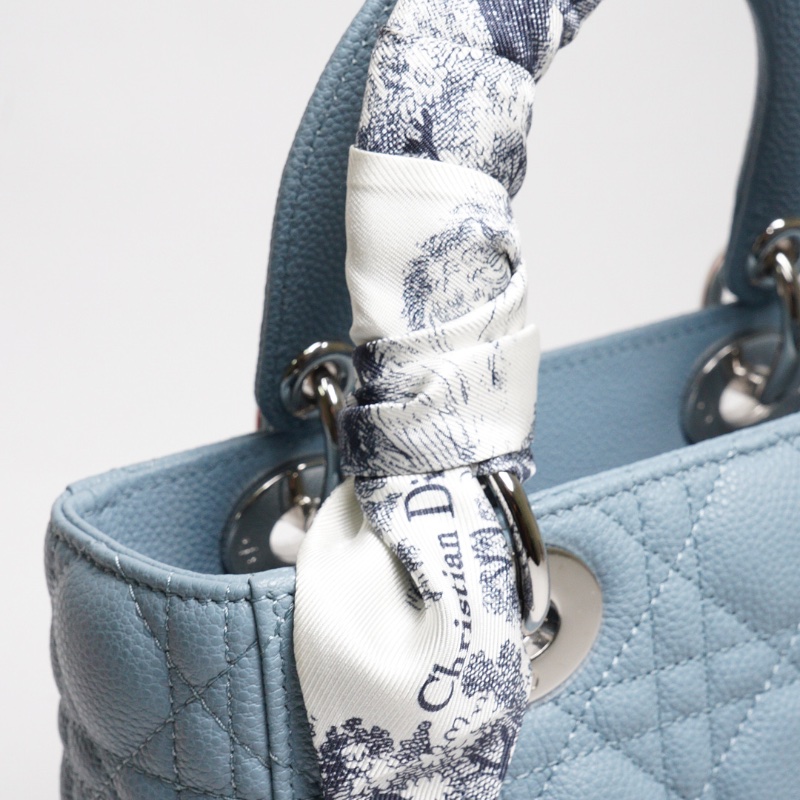Lady Dior 黛紀包 小型包款 莫蘭迪藍-6