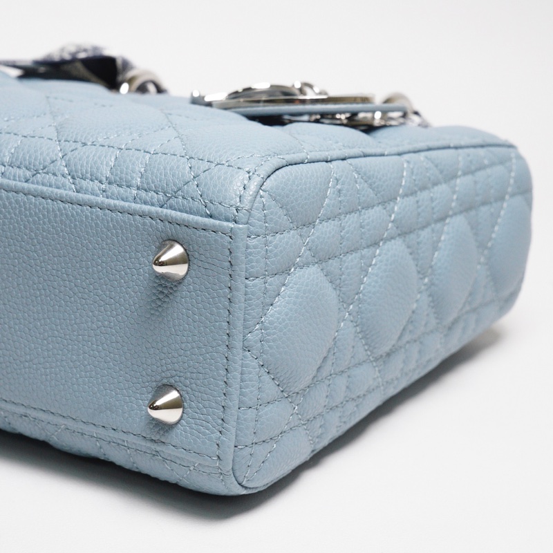 Lady Dior 黛紀包 小型包款 莫蘭迪藍-8