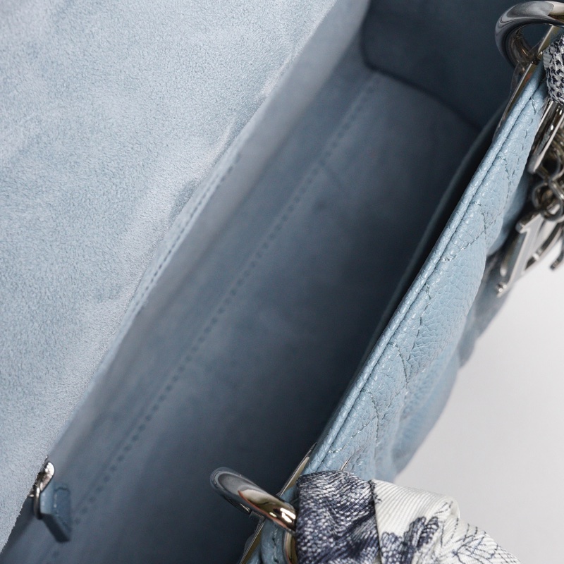 Lady Dior 黛紀包 小型包款 莫蘭迪藍-12