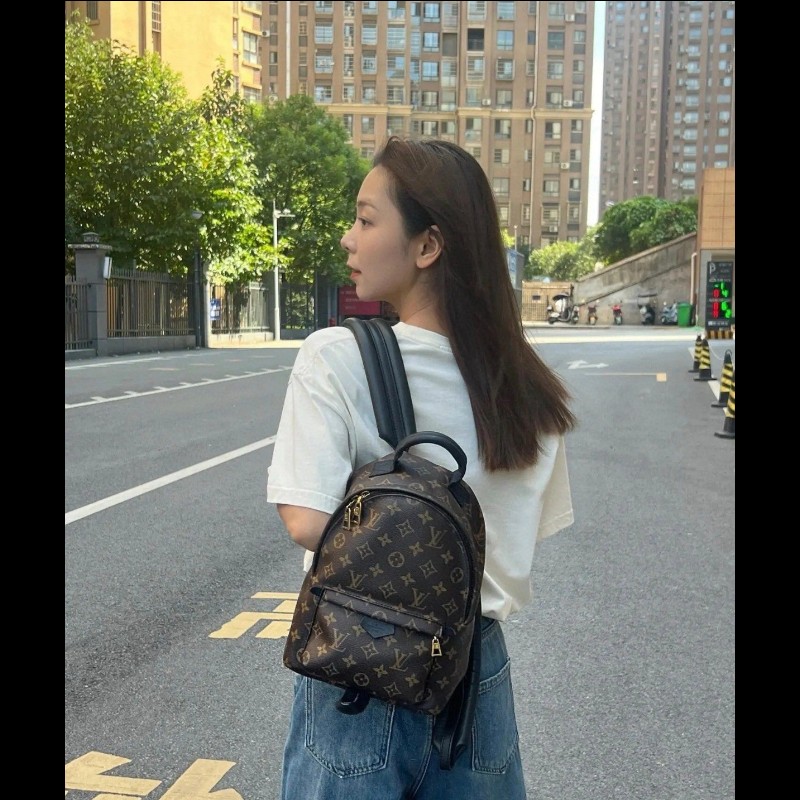 LV backpack 
经典老花 小書包 小號-5