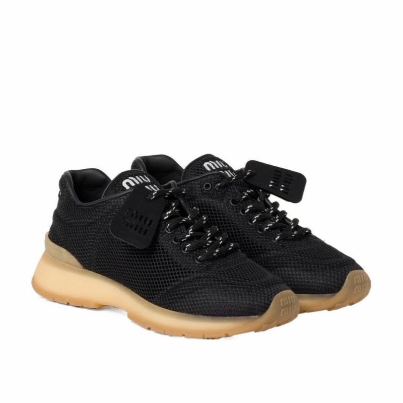 Miu Miu 女士 織物和網布運動鞋35 35.5 36 36.5 37 39 40碼-0