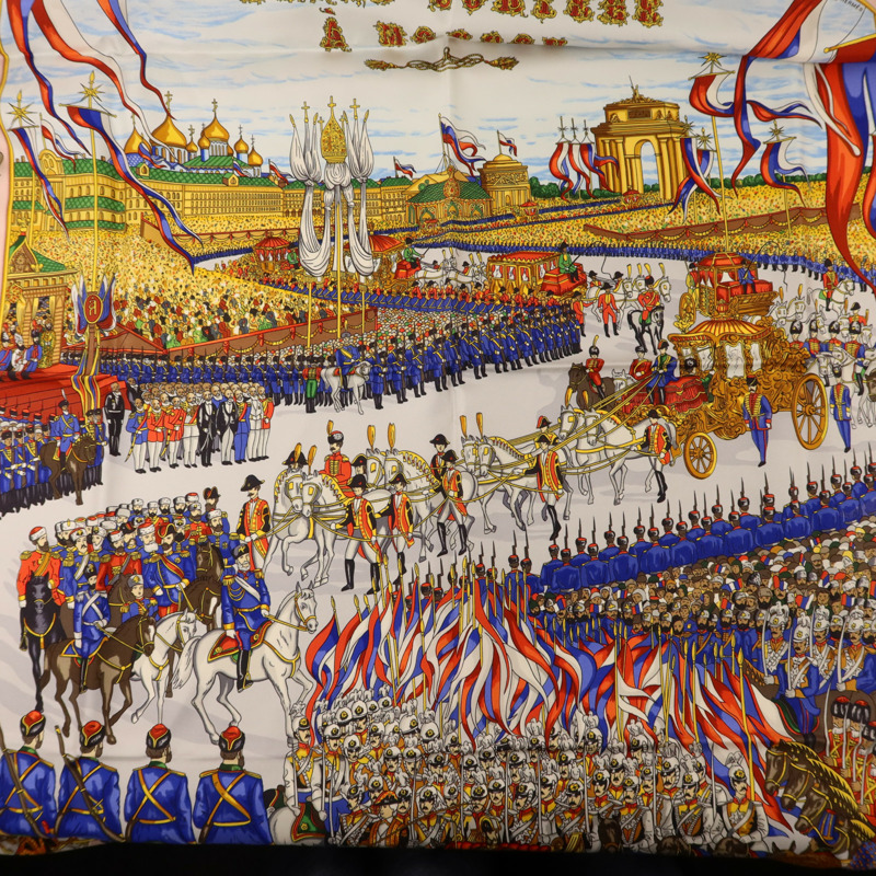 HERMES 絲質Scarf 90x90絲巾-5