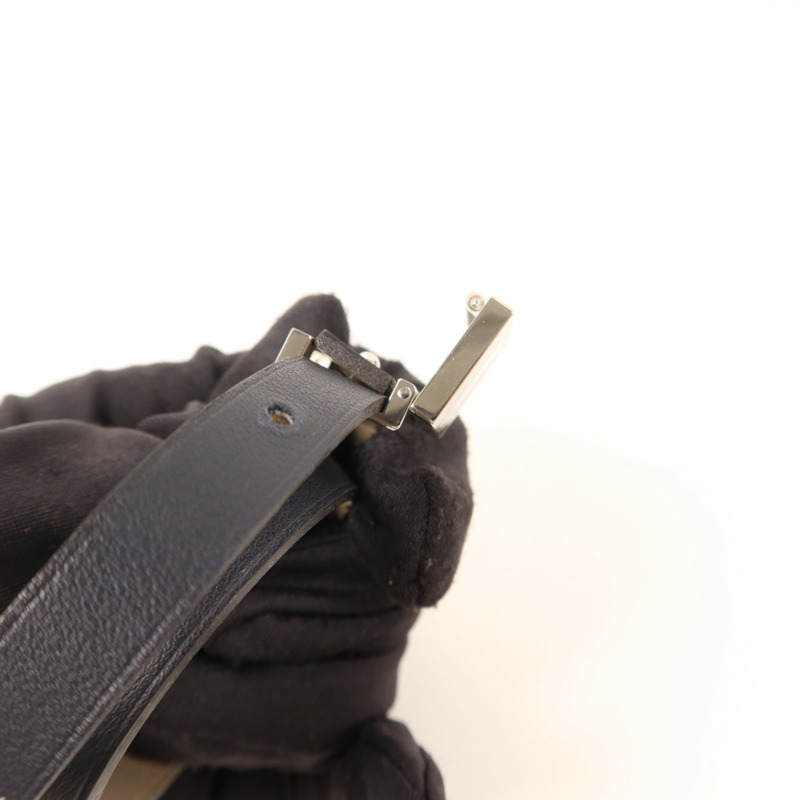 HERMES Swift皮革A To Z金扣手鏈Bleu Indigo-5