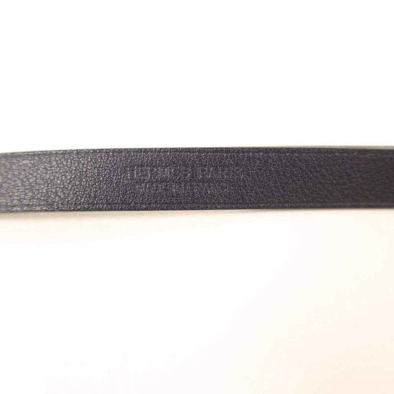 HERMES Swift皮革A To Z金扣手鏈Bleu Indigo-8