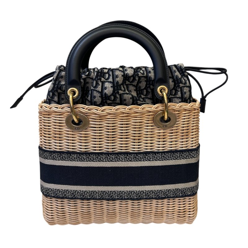 DIOR藤編三格黛妃兩用包-1