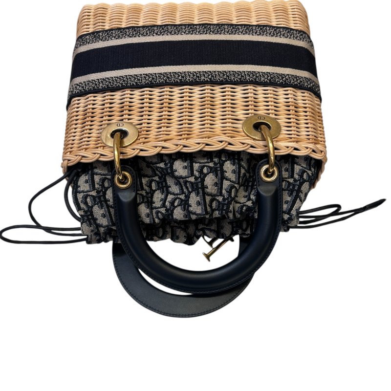 DIOR藤編三格黛妃兩用包-5