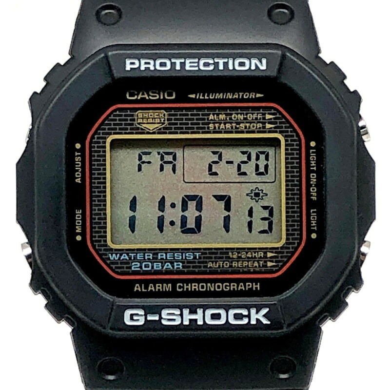 卡西歐 G-SHOCK DW-5000SL-1 史派克李 25 週年紀念合作款,螺絲後蓋,2008 年 10 月發售,三國丘店-0