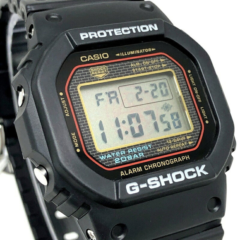 卡西歐 G-SHOCK DW-5000SL-1 史派克李 25 週年紀念合作款,螺絲後蓋,2008 年 10 月發售,三國丘店-3