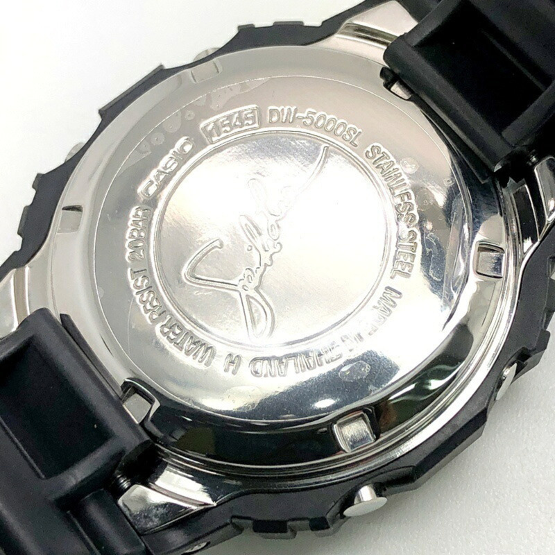 卡西歐 G-SHOCK DW-5000SL-1 史派克李 25 週年紀念合作款,螺絲後蓋,2008 年 10 月發售,三國丘店-7