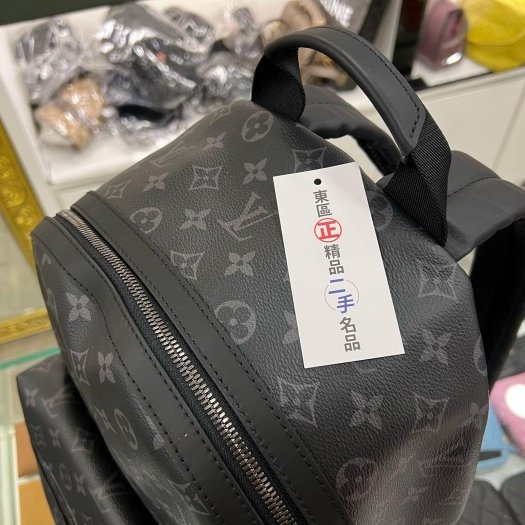 東區正精品㊣LV M22558 Discovery PM 黑花側邊口袋拉鍊後背包 RZ6249-2