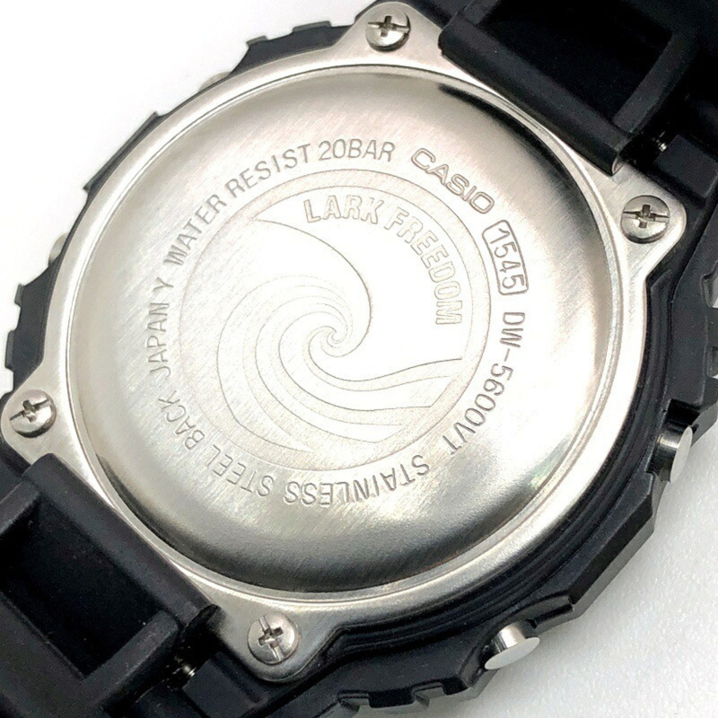卡西歐 G-SHOCK DW-5600VT 手錶,LARK FREEDOM Vol.4 70 年代系列,第四部分合作款,黑色,非賣品,2006 年抽獎活動獲獎作品,三國丘店-7
