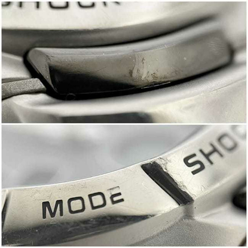 卡西歐 G 系列手錶 f-24971 銀/紫色 G-Shock GW-1210J 男士不鏽鋼石英錶 CASIO 數位/類比 ec-24971-8