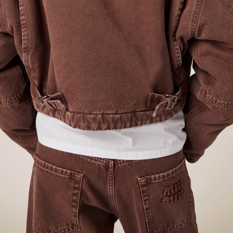 Miu Miu 女士 天鵝絨領華達呢夾克IT-38 IT-44碼-4