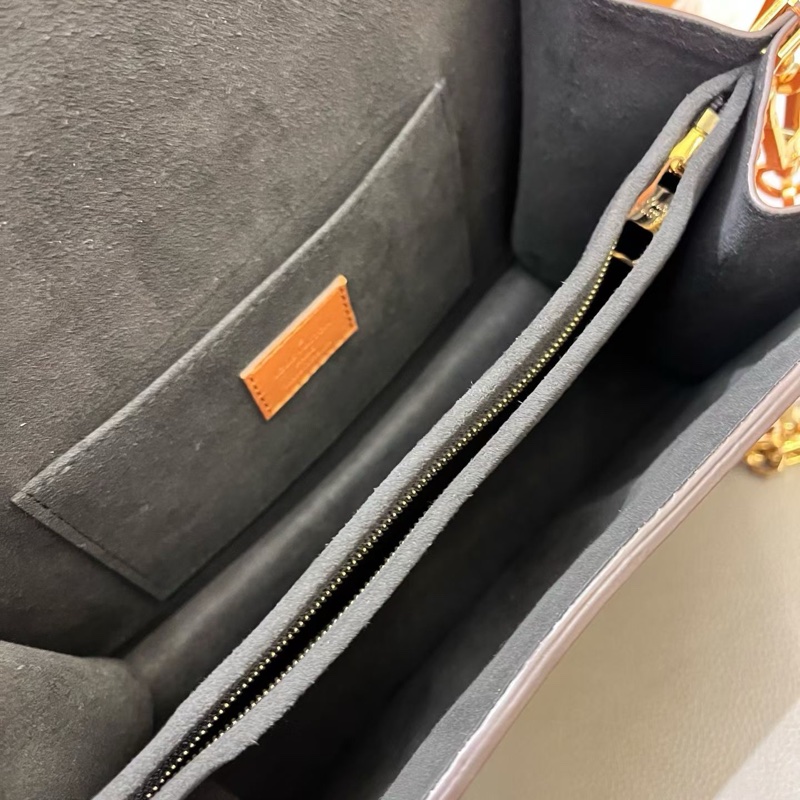 閒置新LV中號達芙妮dauphine拼色老花單肩斜挎包-6