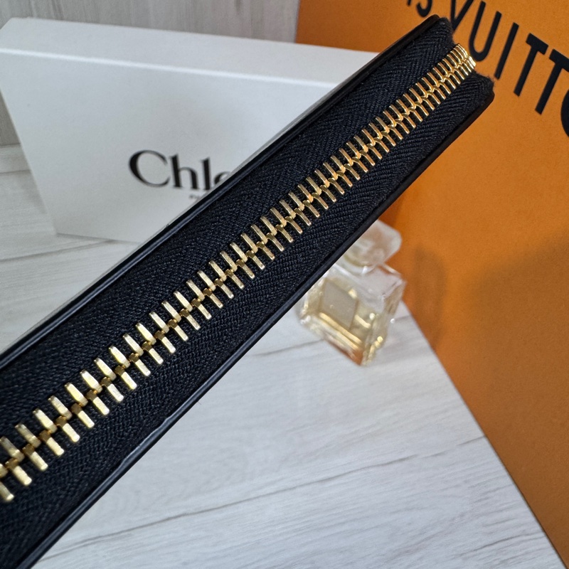 Chloe 🔥草寫字様 拉鍊長夾-12