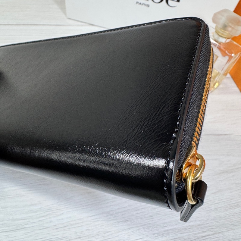 Chloe 🔥草寫字様 拉鍊長夾-20