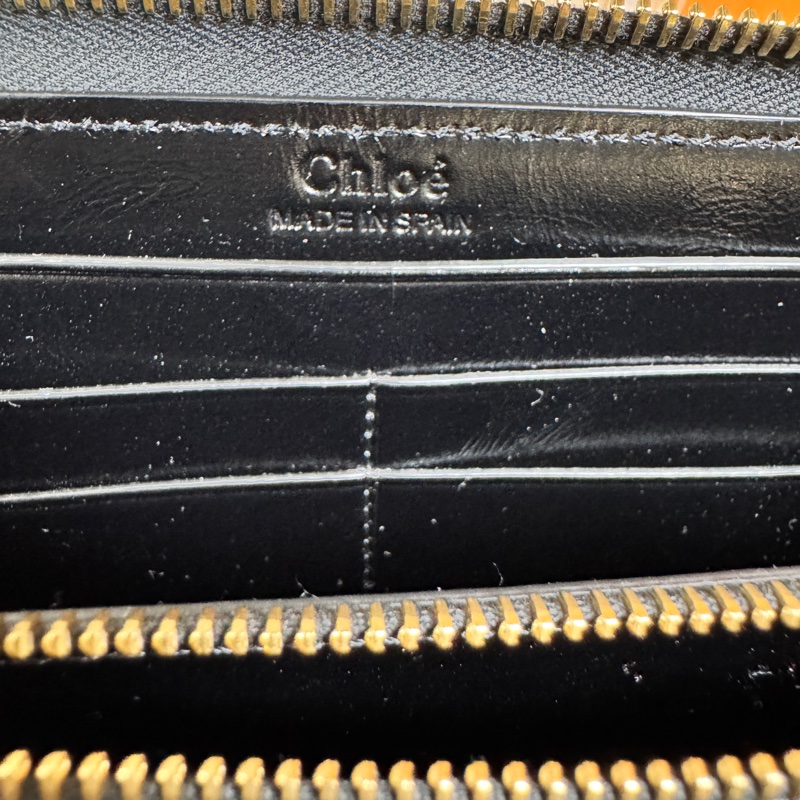 Chloe 🔥草寫字様 拉鍊長夾-31