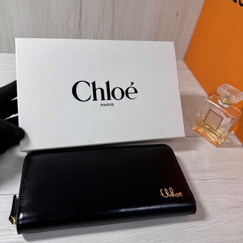 Chloe 🔥草寫字様 拉鍊長夾-38