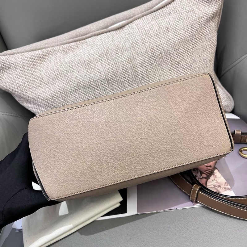 LOEWE羅意威 沙色系全皮拼色中號 puzzle 變形包幾何包-4