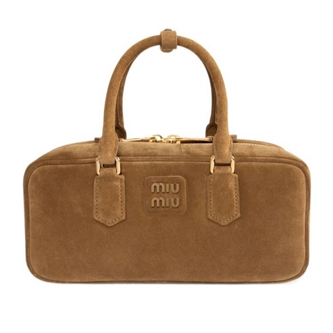 Miu Miu 女士 Arcadie 絨面革包均碼碼27cm*9cm*12cm